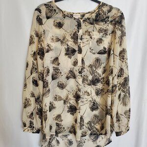 Pre-owned Merona Silk Shirt Women's Longsleeve